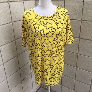 EUC LulaRoe Irma Popsicle Star Print Top.